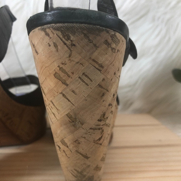 SOLD - Michael Kors Peep Toe Cork Strappy Sandal - Picture 5 of 7